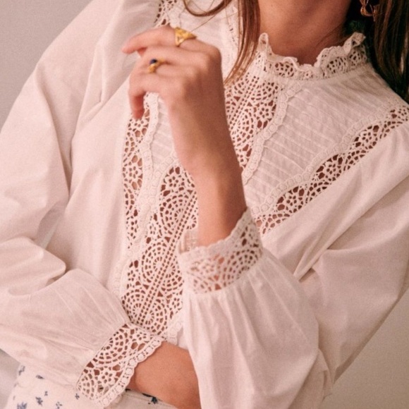 LOWEST Sezane Laurianne Blouse - Picture 1 of 7